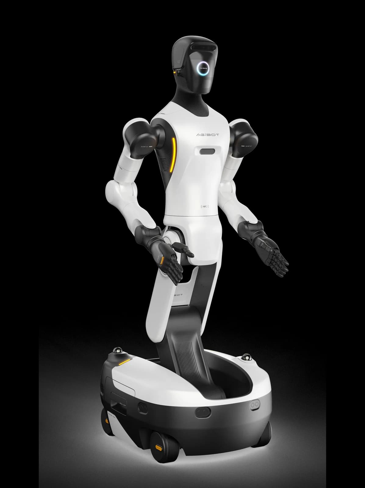 AGIBOT G2 humanoid robot seen from its right side