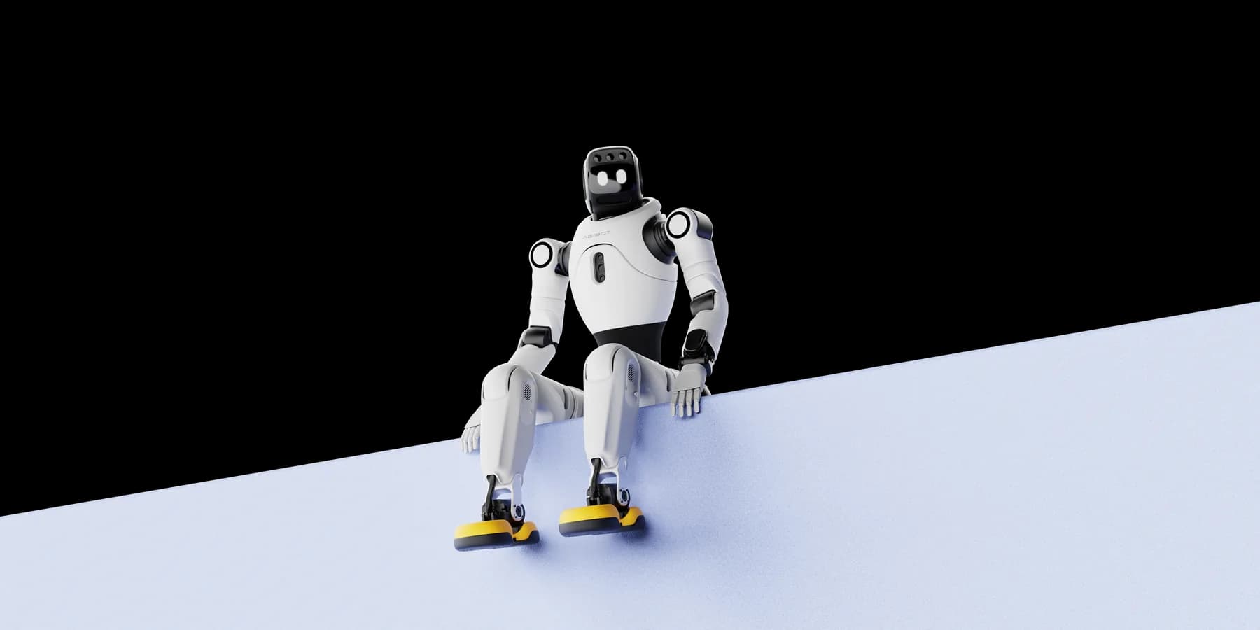 AGIBOT X2 interactive humanoid robot in a demonstration setting