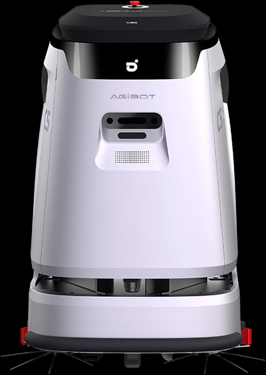 AGIBOT C5 autonomous floor-cleaning robot, front view