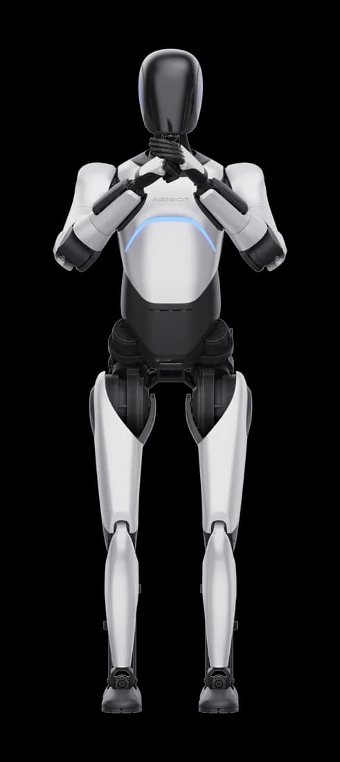AGIBOT A2 Ultra full-size humanoid robot standing upright, front view