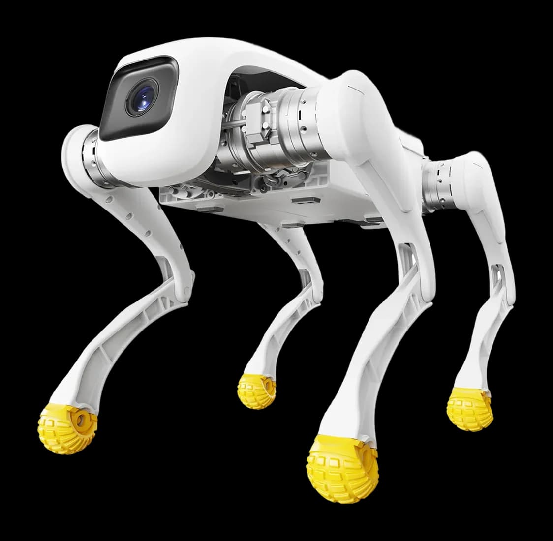 AGIBOT D1 Pro quadruped robot, three-quarter view