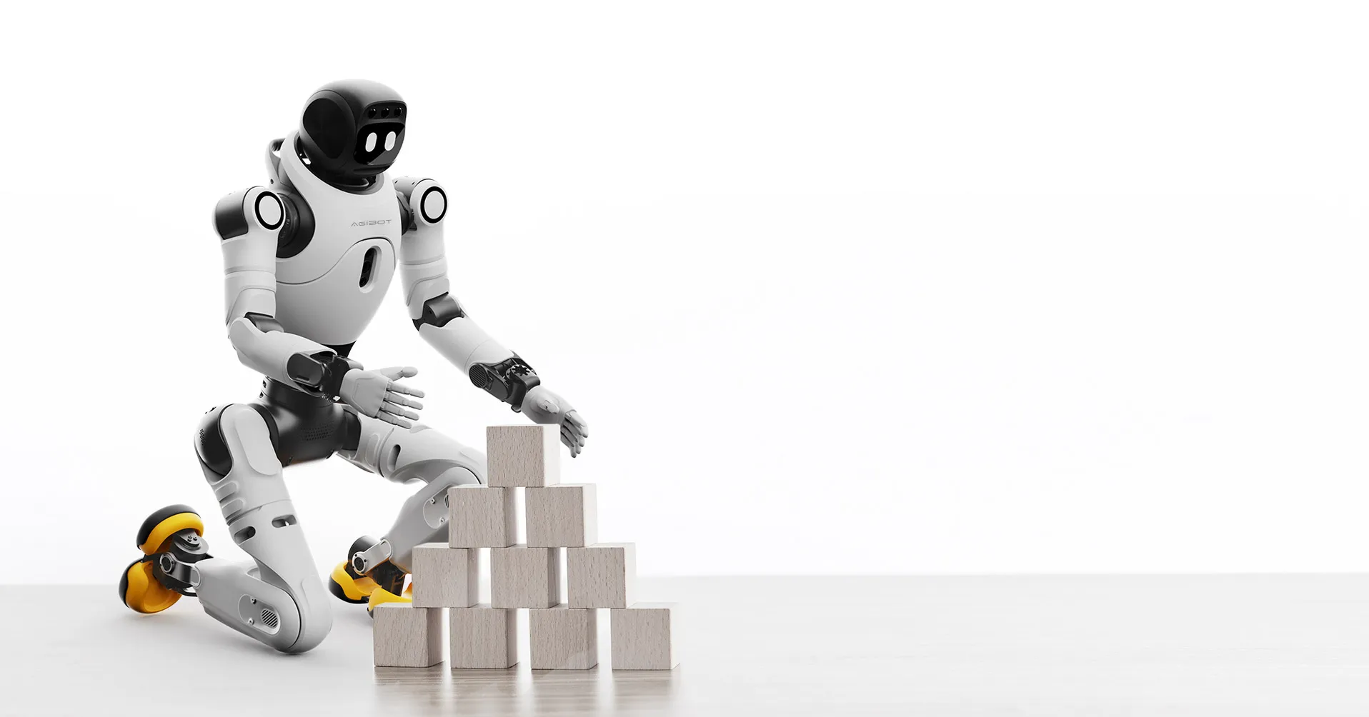 AGIBOT X2 stacking blocks